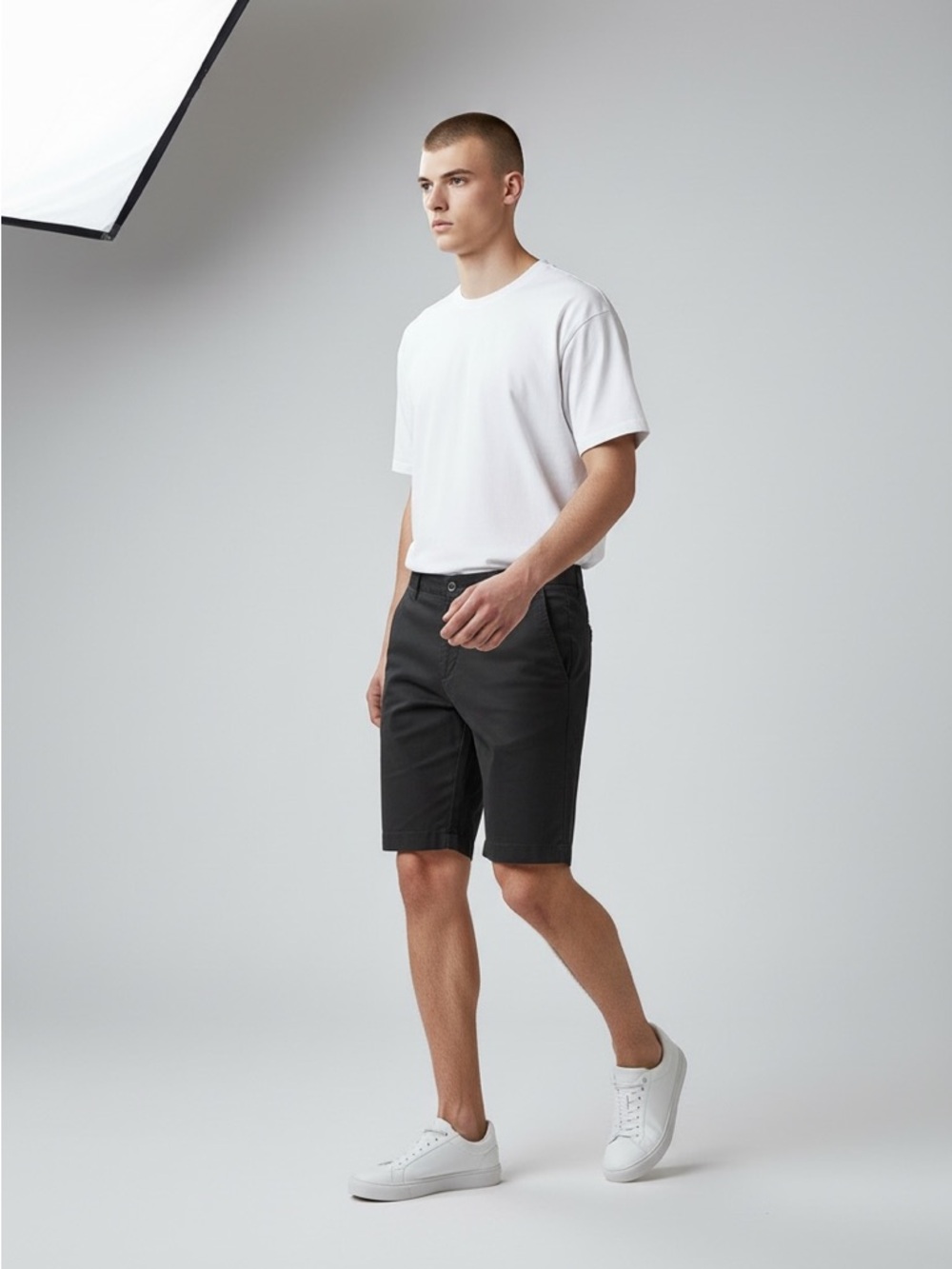 Topman - NWT - Black Flat Front Short